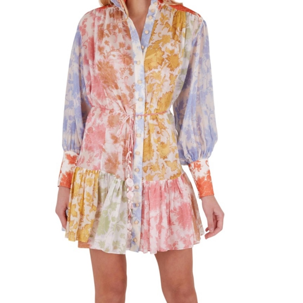 Zimmermann Postcard Lantern Mini Dress - Picture 4 of 10